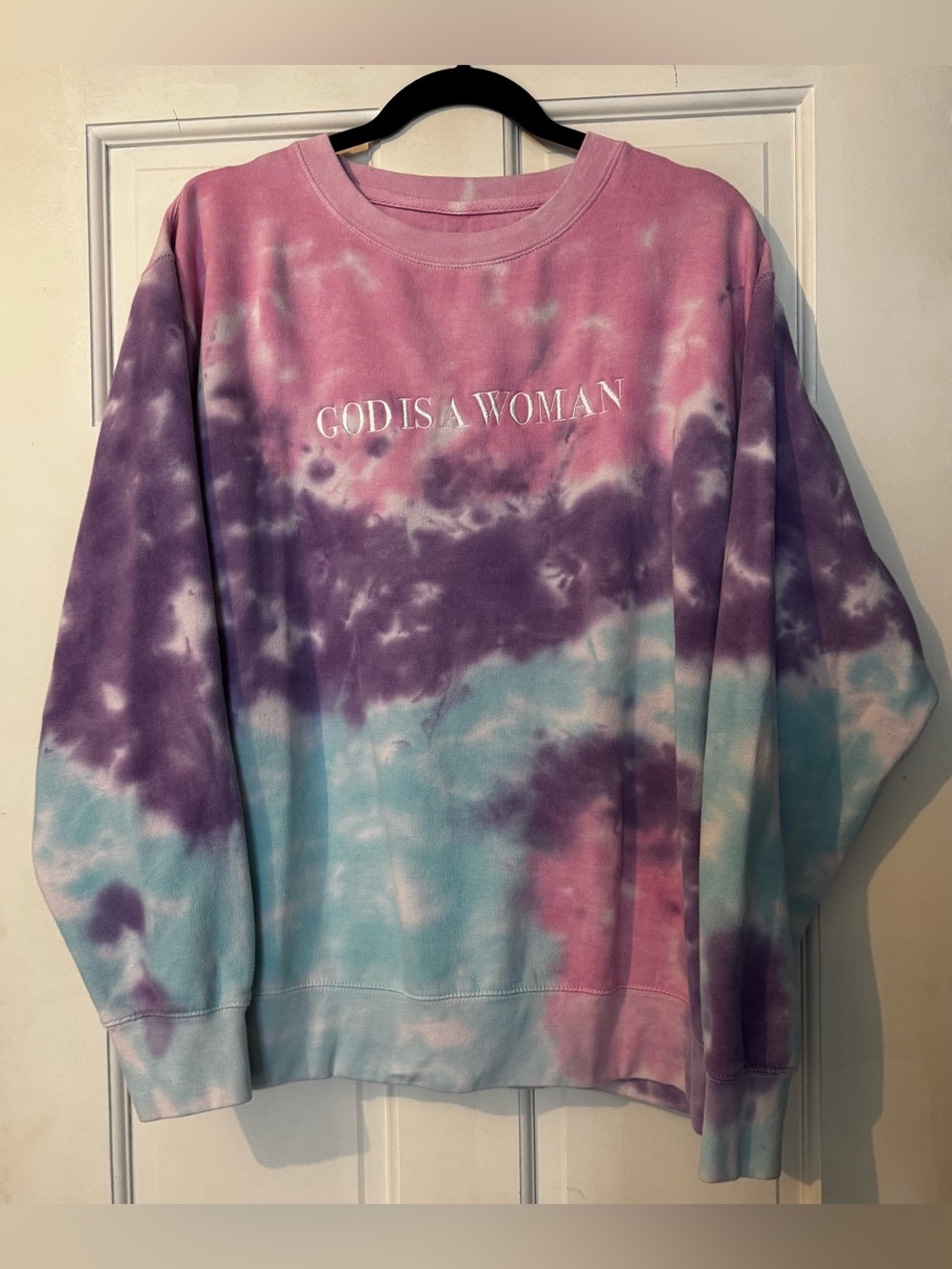 Ariana Grande GIAW Sweetener Pastel Tie-Dye Crewneck